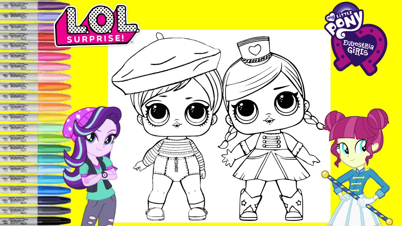 LOL Surprise Dolls Repainted as My Little Pony Starlight Glimmer & Sour Sweet LOL Surprise Makeover