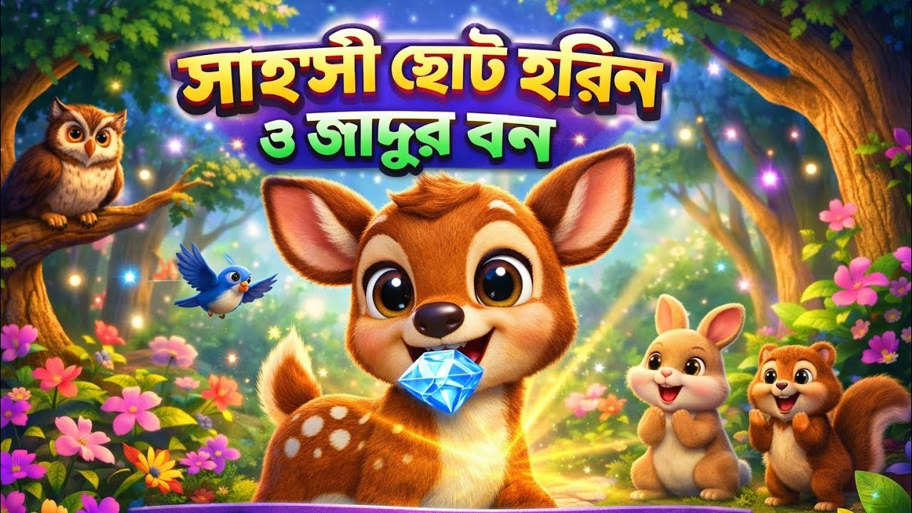 সাহসী ছোট হরিণ ও জাদুর বন | রূপকথার গল্প | Bangla Fairy Tale Story