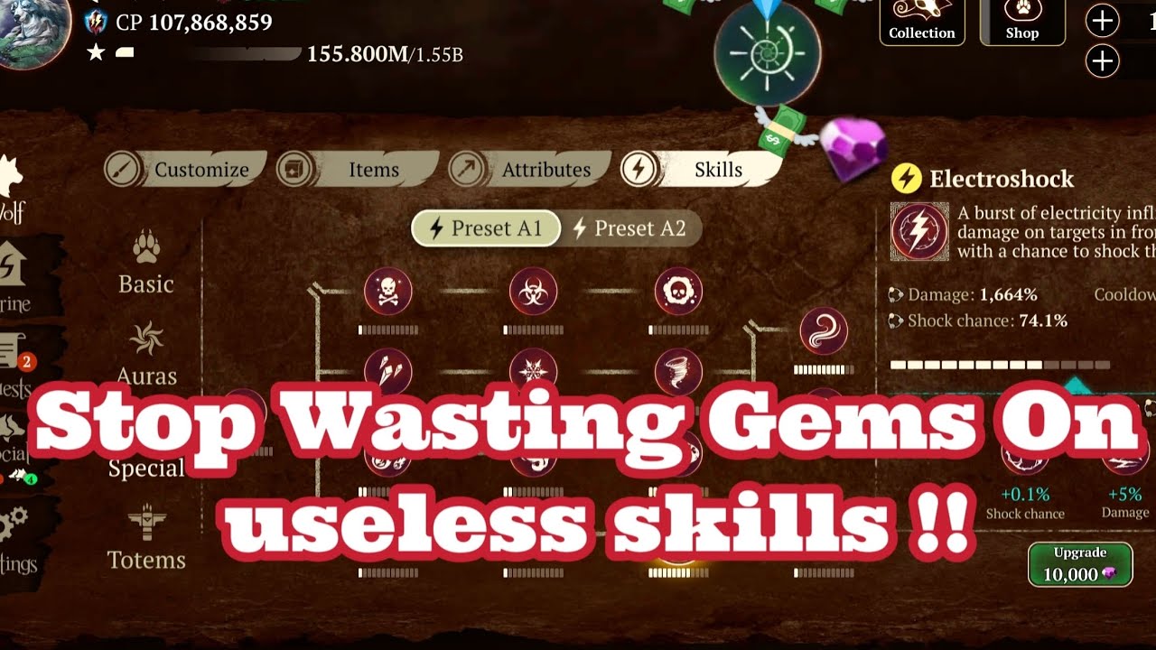Heres are the skills recommend for coop player !! #thewolf