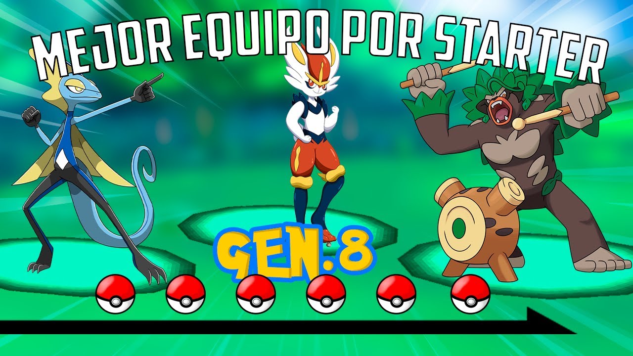 MEJOR EQUIPO POKÉMON para cada STARTER de GALAR | 8ª Generación