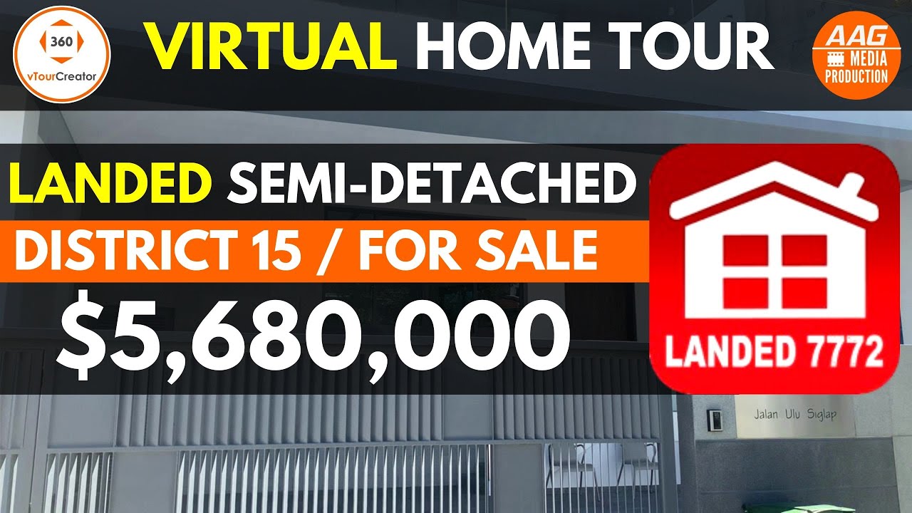 Singapore Landed Property 𝙇𝘼𝙉𝘿𝙀𝘿 Home Tour - District 15 Designer Semi-Detached. For SALE