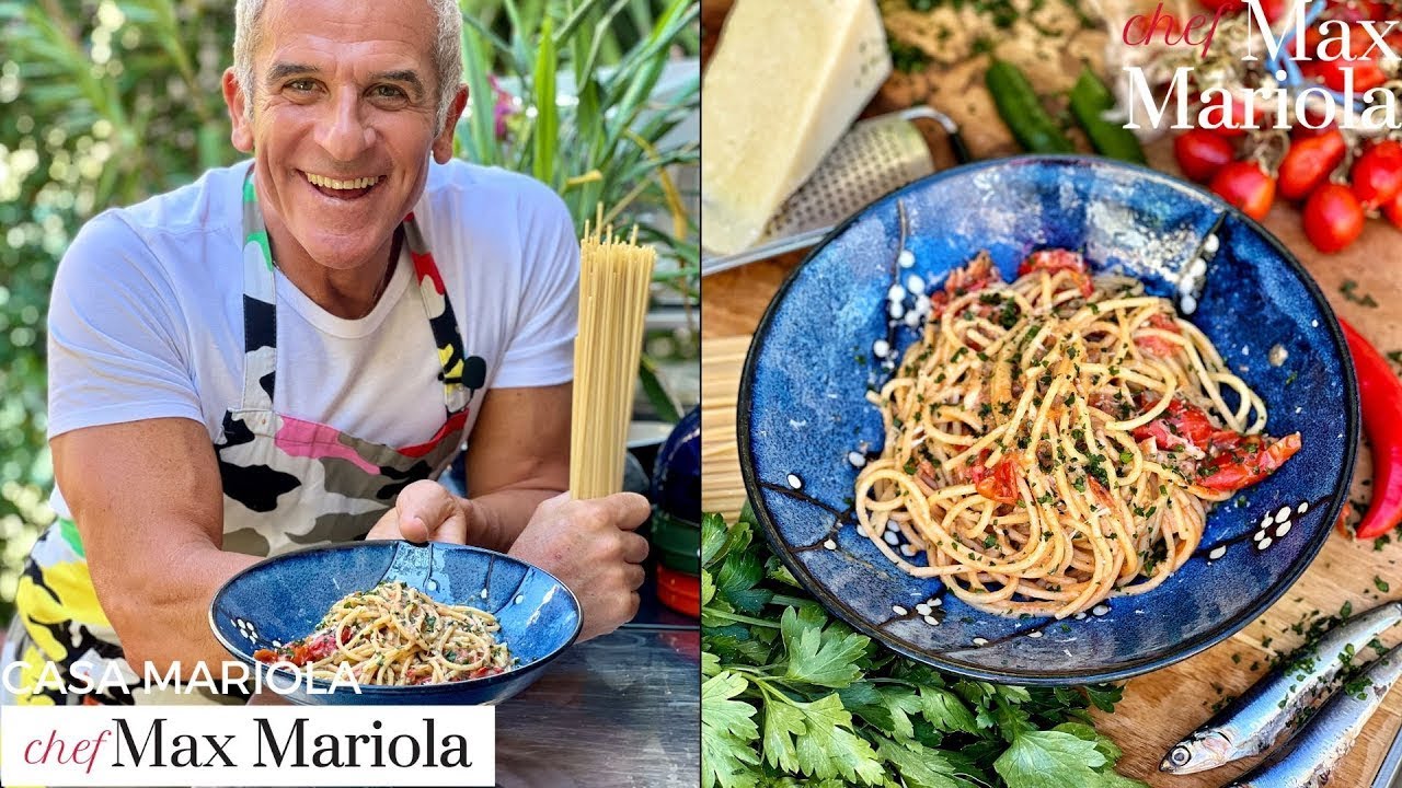 SPAGHETTI ALICI E PECORINO *Deliziosi* [Cucina POVERA] - Ricetta di Chef Max Mariola