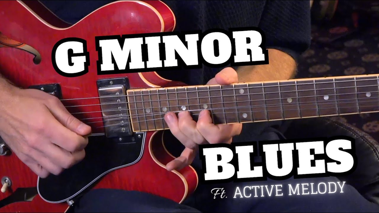 G Minor Blues Backing Track | Guitar Jam w. Stops