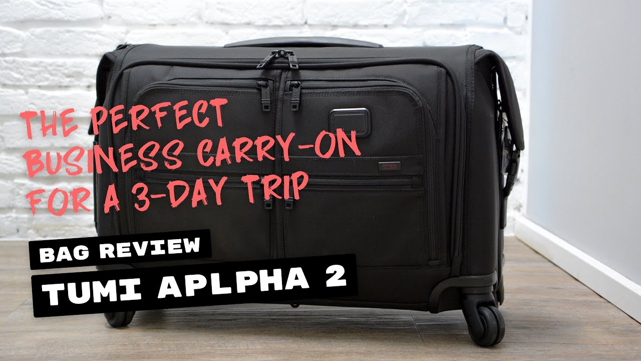 Review: TUMI Alpha 2 Carry-On Garment Bag on 4 Wheels