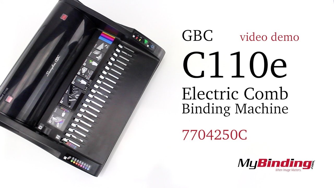 GBC CombBind C110e Electric Comb Binding Machine - 7704250C