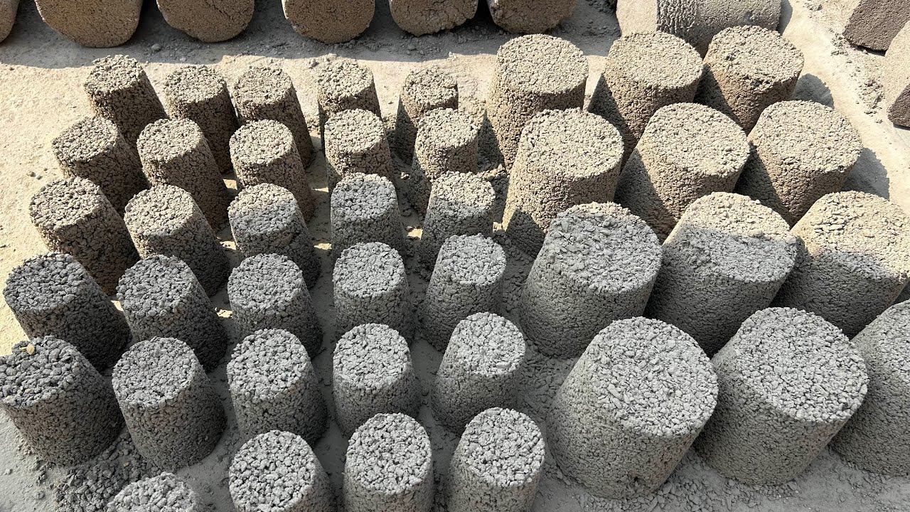 New || Brown Concrete & White Cement Stone Texture Dry Crumbling #satisfying #insane 