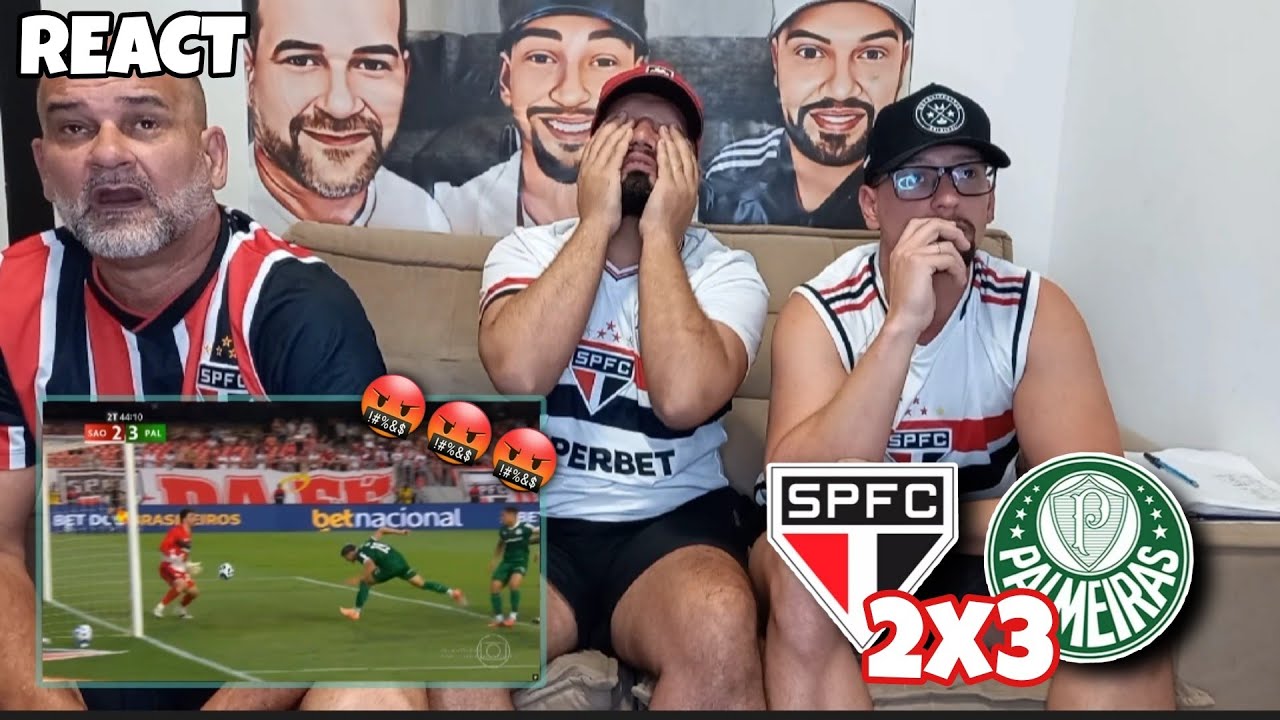 REACT SÃO PAULO 2X3 PALMEIRAS - VERGONHOSO EM TODOS OS SENTIDOS!