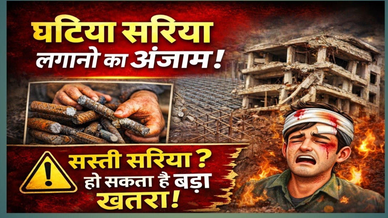 घटिया सरिया लगाओगे तो घर गिरेगा? सच्चाई जान लो!Cheap Steel vs Strong Steel 🔥