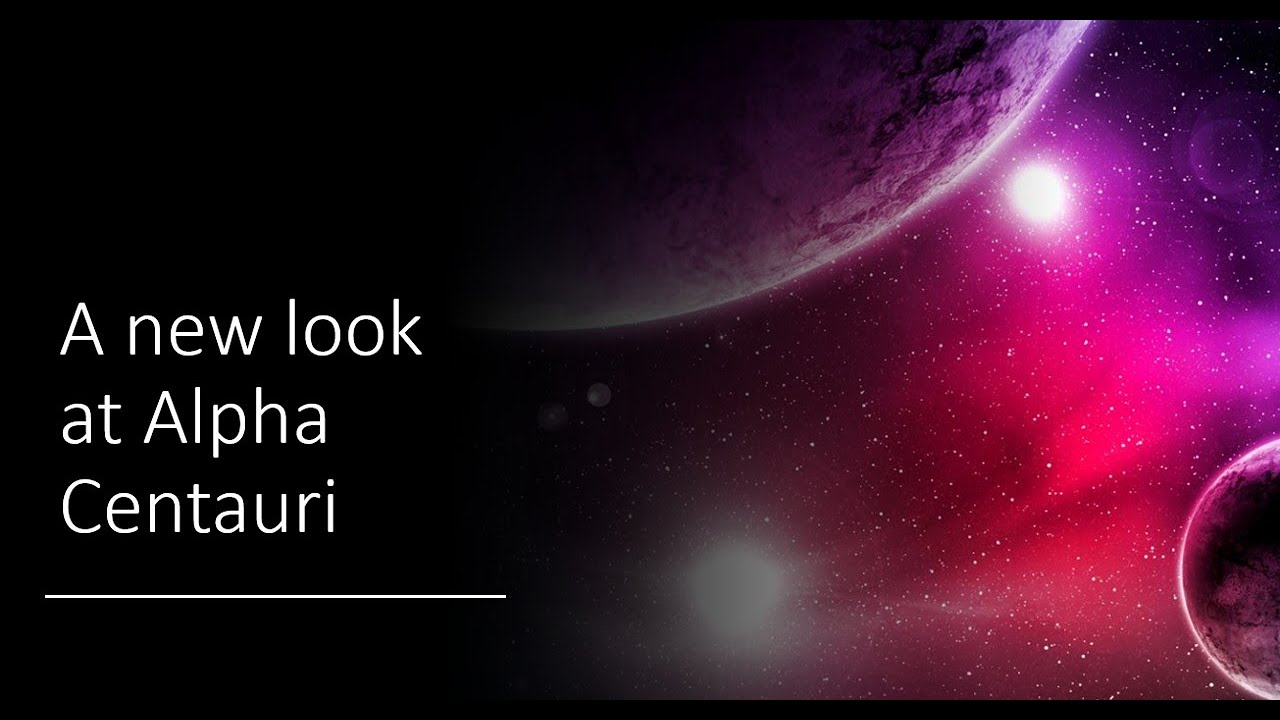 A new look at Alpha Centauri