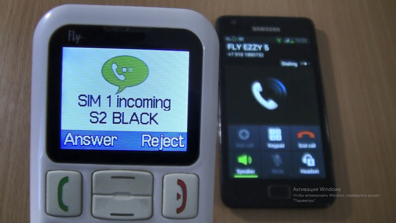 Incoming call & Outgoing call at the Same Time   Fly Ezzy 5 +Samsung S2 Black