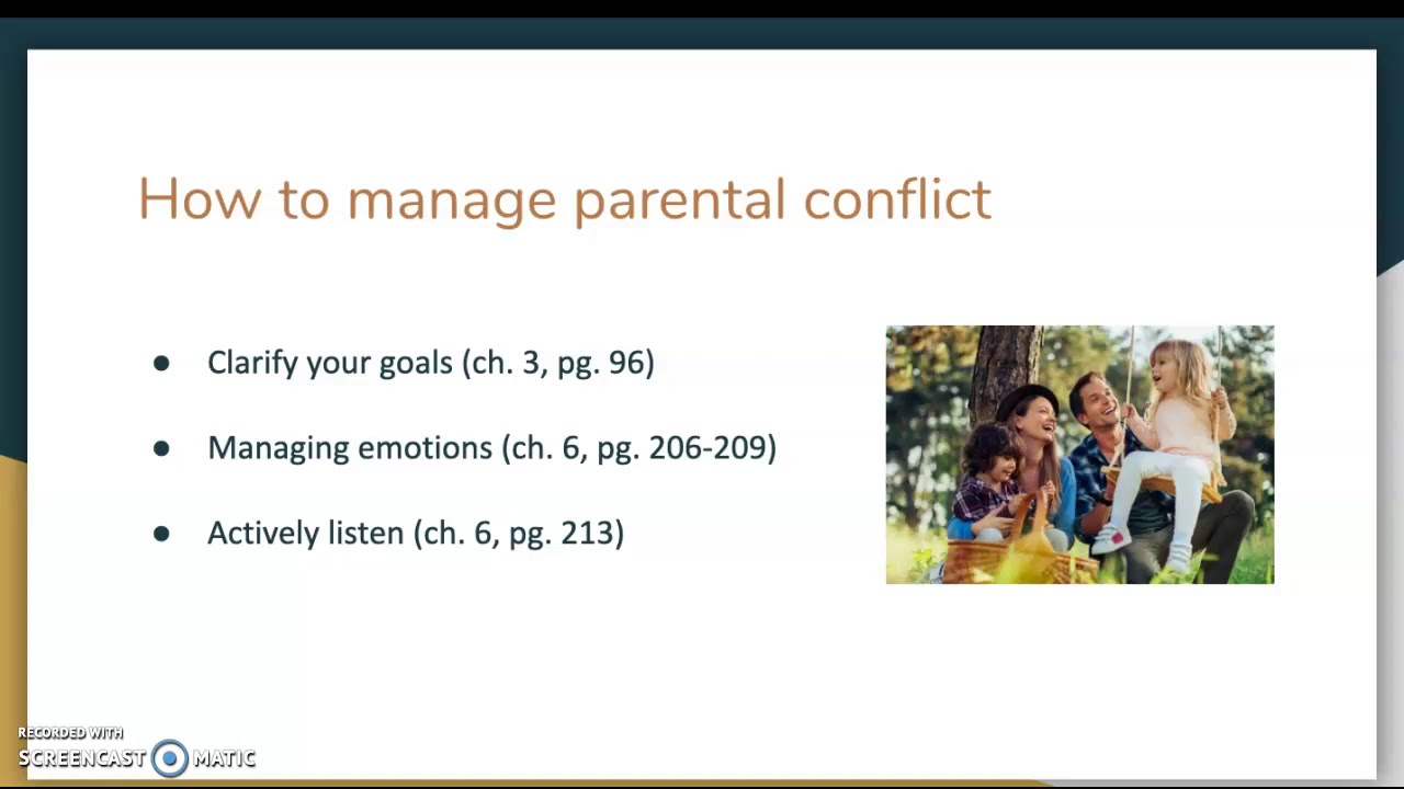 Parental Conflict Effects on Children