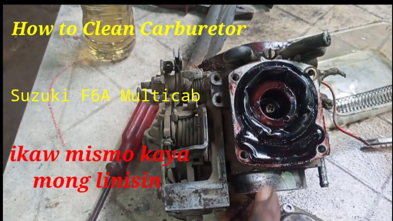 Pano maglinis ng carburator ng F6a Multicab/How to clean carburetor