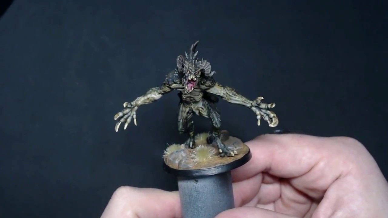 Using Washes to Paint a Deathclaw from Fallout Wasteland Warfare