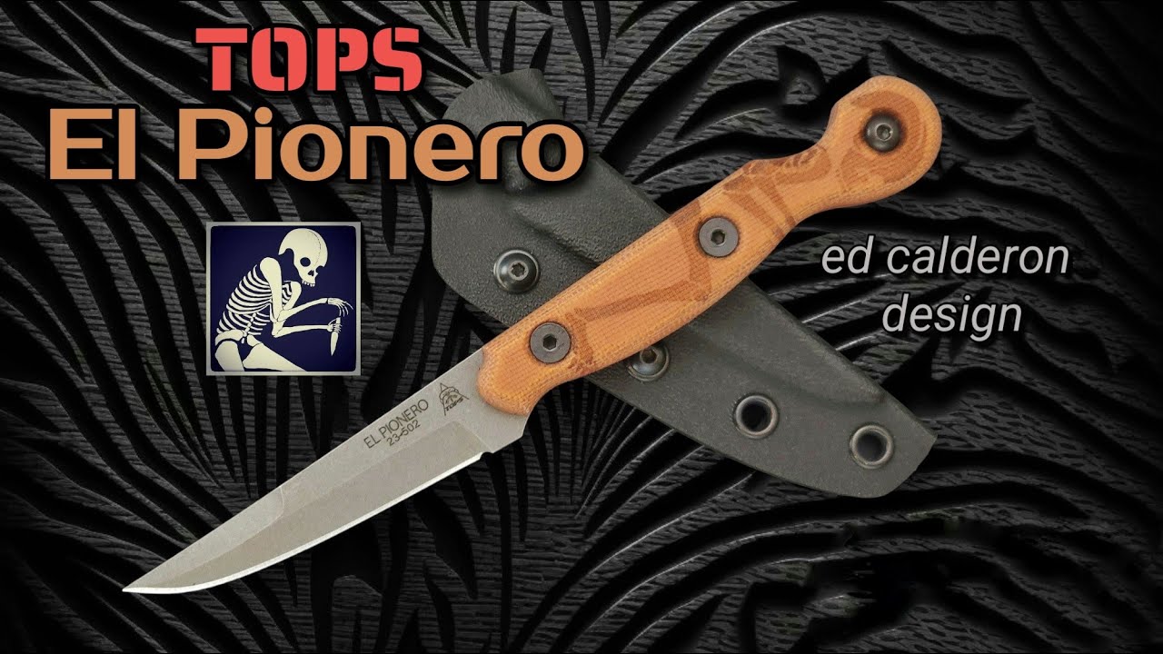NEW from Tops!  El Pionero Libre Fixed Blade Designed by Ed Calderon!