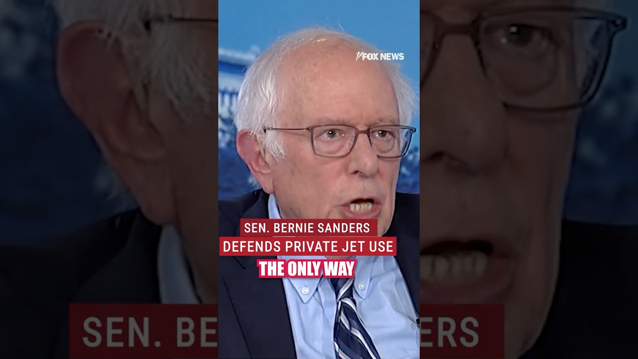 &lsquo;NO APOLOGIES&rsquo;: Bernie Sanders defends private jet use #shorts #berniesanders #aoc #politics #news