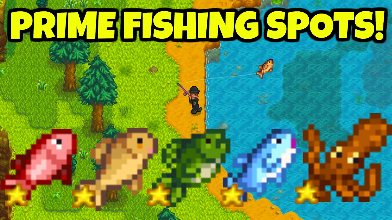 The BEST Fishing Locations In Stardew Valley! - Fishing Tips & Tricks