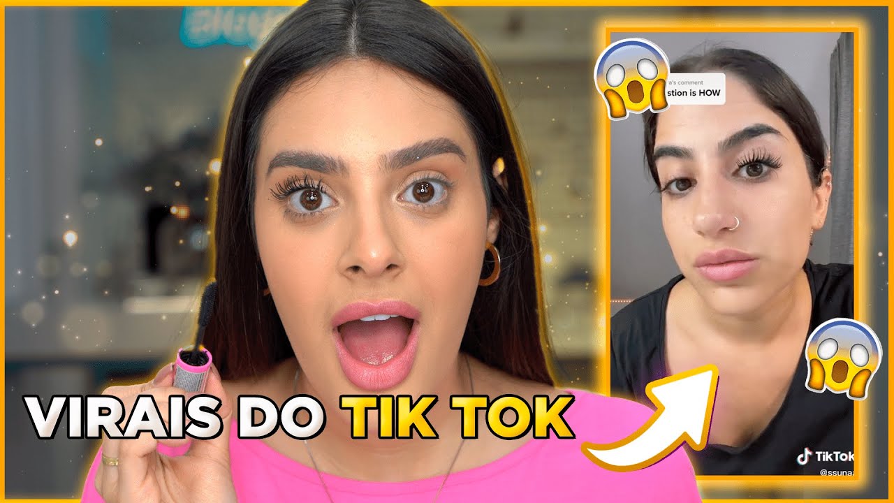 TESTEI os PRODUTOS VIRAIS de BELEZA do T1kT0k | Ju Leme