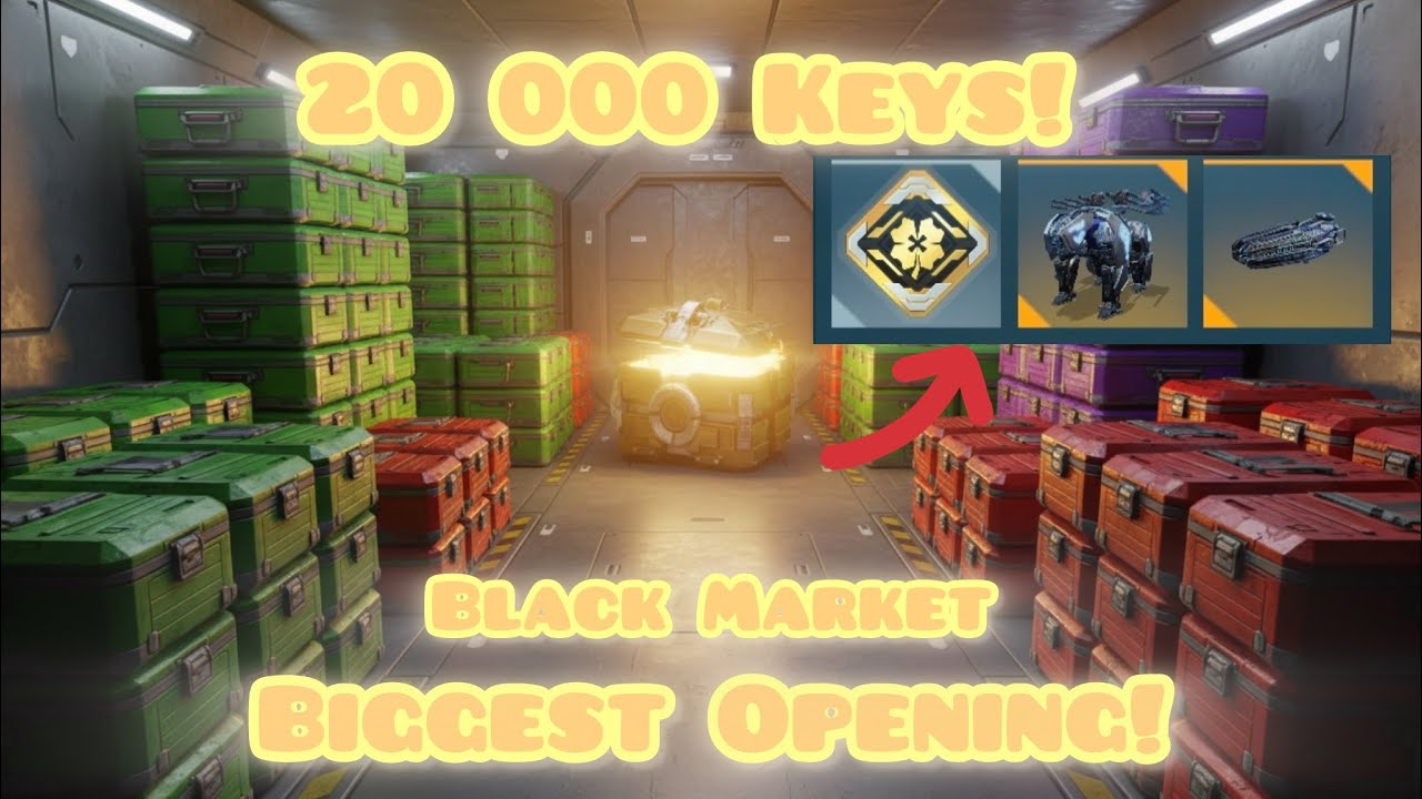 War Robots 🔥 20,000 Keys Black Market Chest Opening | Biggest Ever!