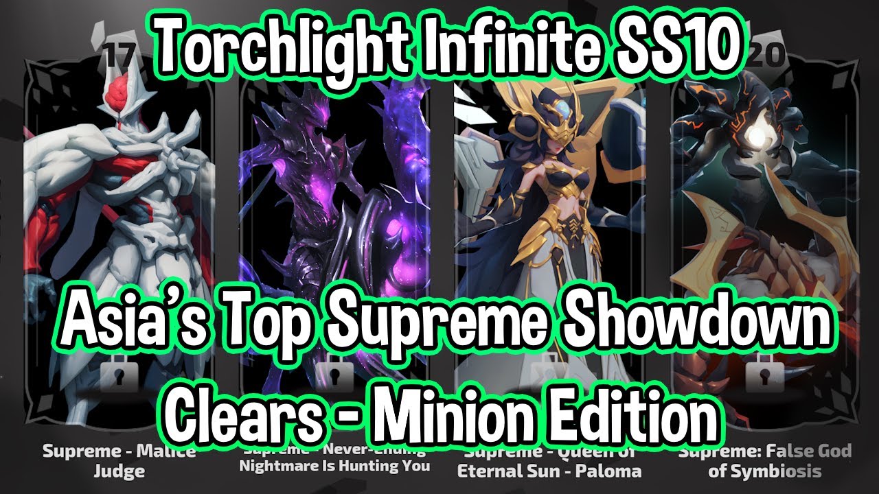 Torchlight Infinite SS10 // Лучшие сборки миньонов в Азии — Supreme Showdown // TLI Overrealm