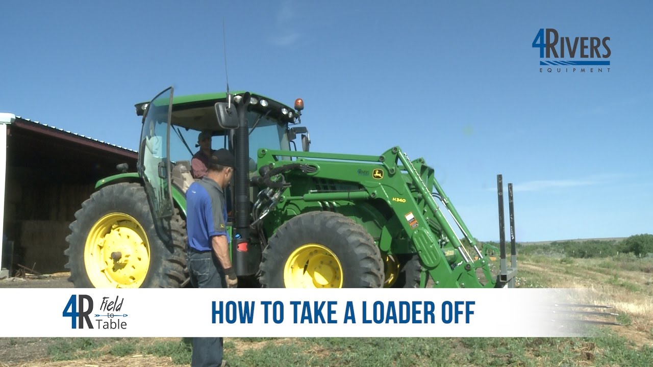 How to remove loader from John Deere 6125R tractor
