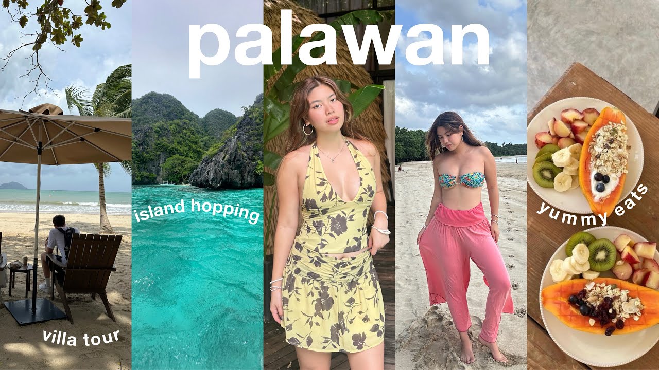 Palawan Vlog 🌺 food trip, villa tour, island hopping