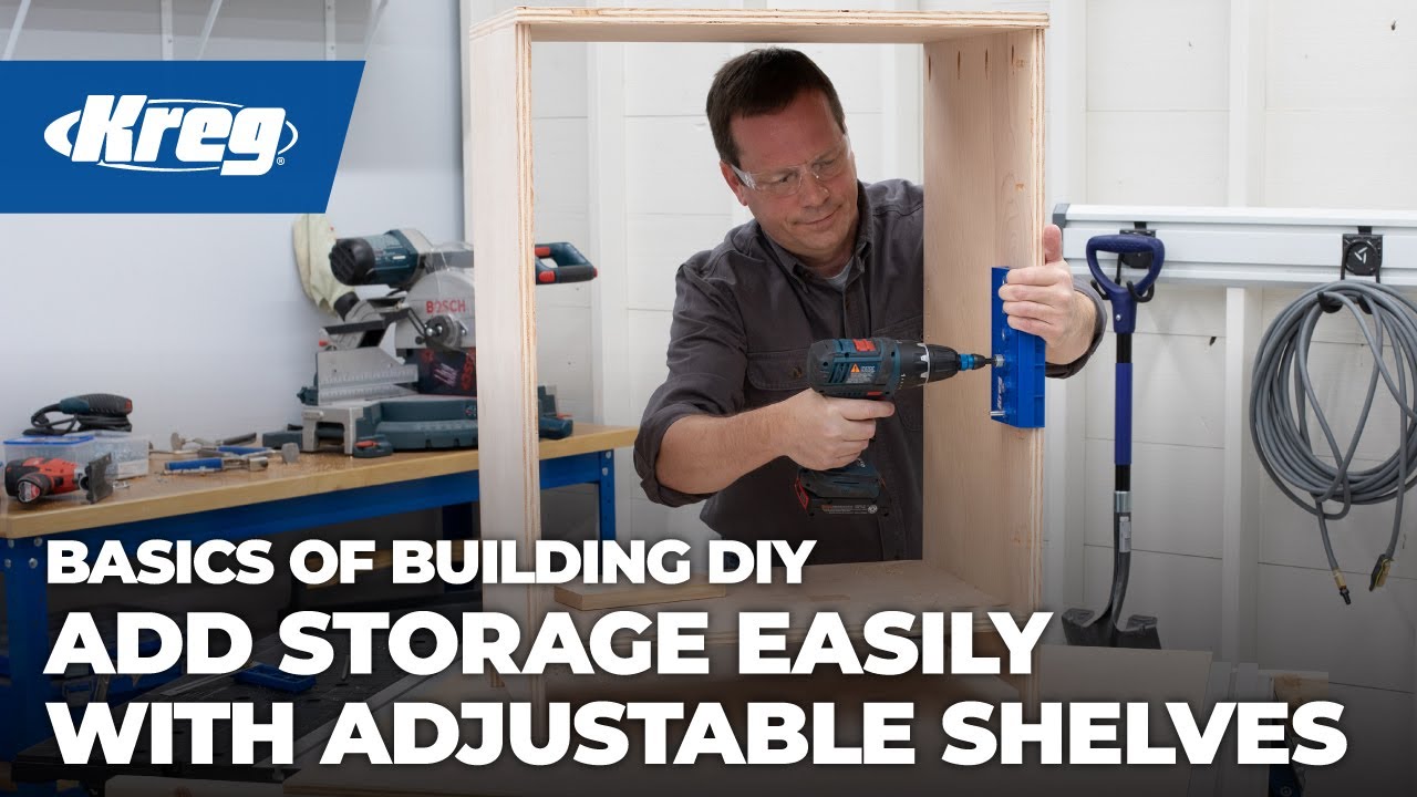 Add Storage Easily With Adjustable Shelves | Basics of Building DIY