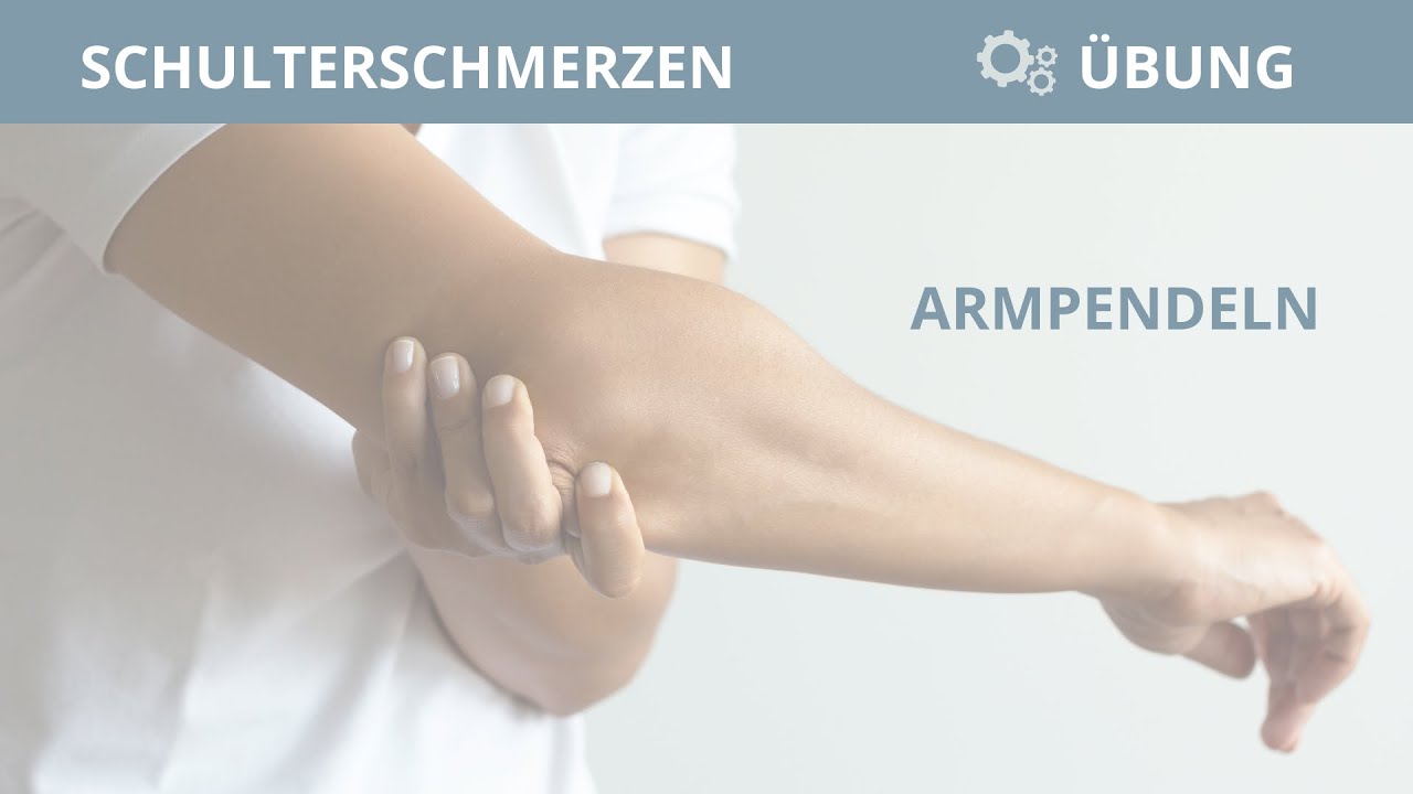 Schulterschmerzen &Uuml;bung: ➡️ Pendeln / Armpendeln zur Entlastung