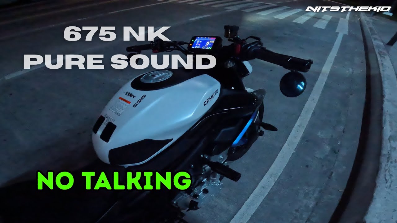 Cfmoto 675NK pure sound EP 01| Night ride POV