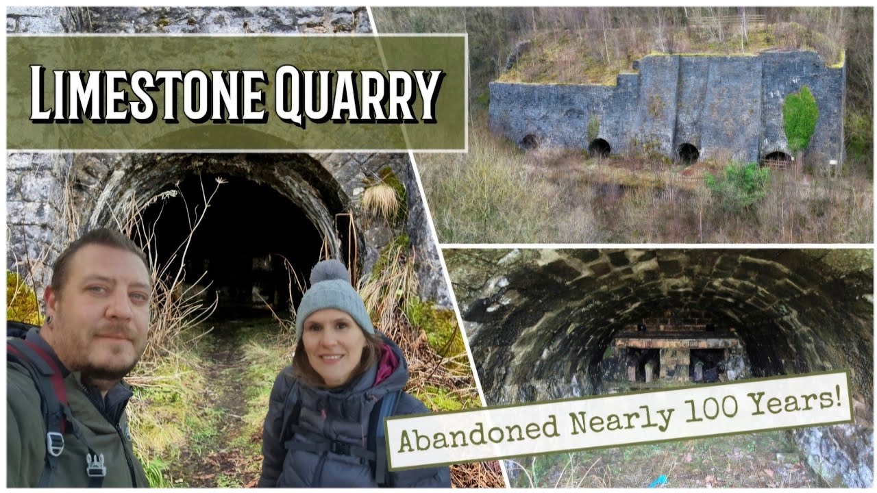 Abandoned LIME KILN & QUARRY Miller's Dale, Monsal Trail Derbyshire.