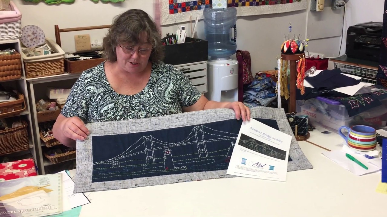 Transferring Sashiko designs onto fabric