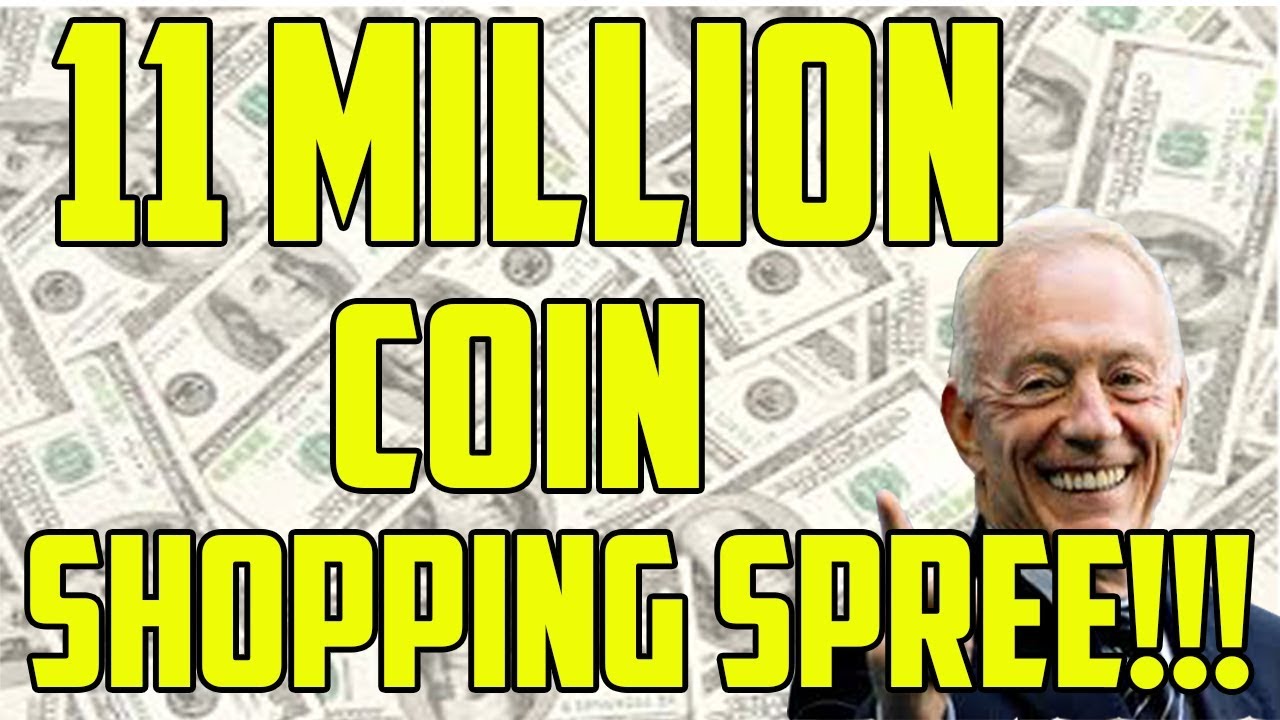 A BONKERS 11 MILLION COIN SHOPPING SPREE! SPENDING IT ALL DURING THE THANKSGIVING CRASH! MUT 19