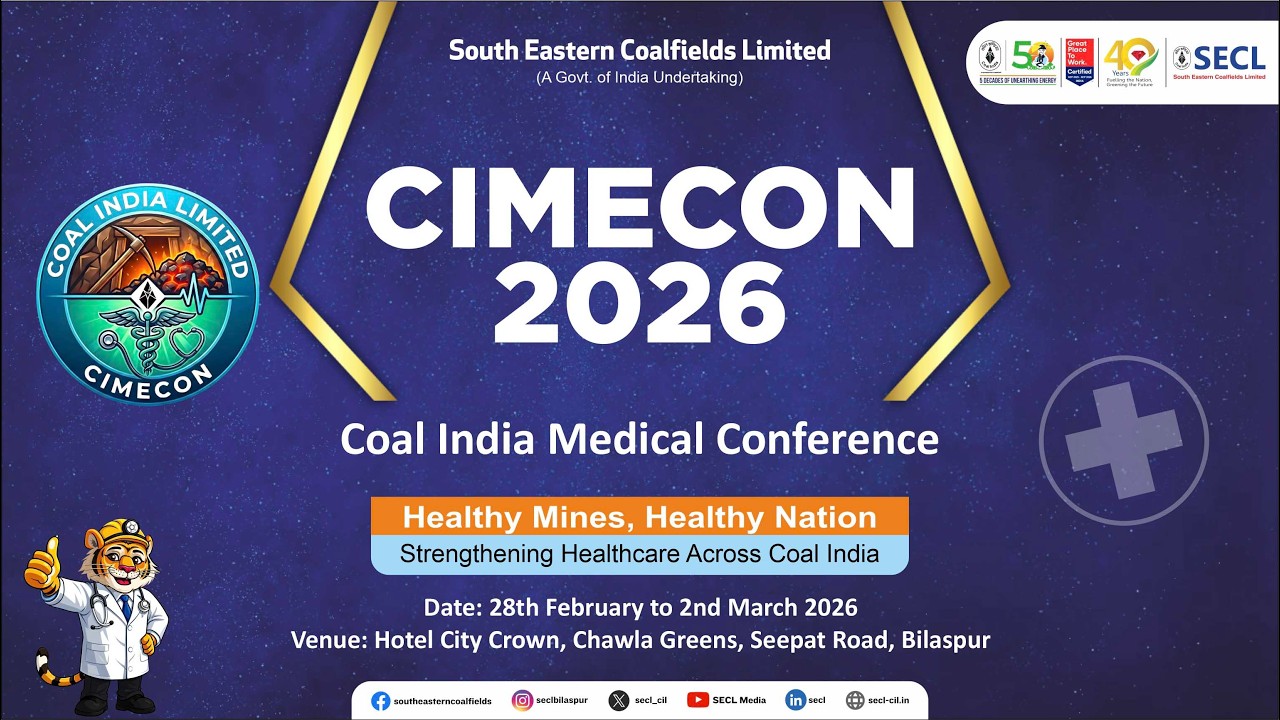 CIMECON 2026 | Coal India Medical Conference  | SECL Bilaspur | Day - 1