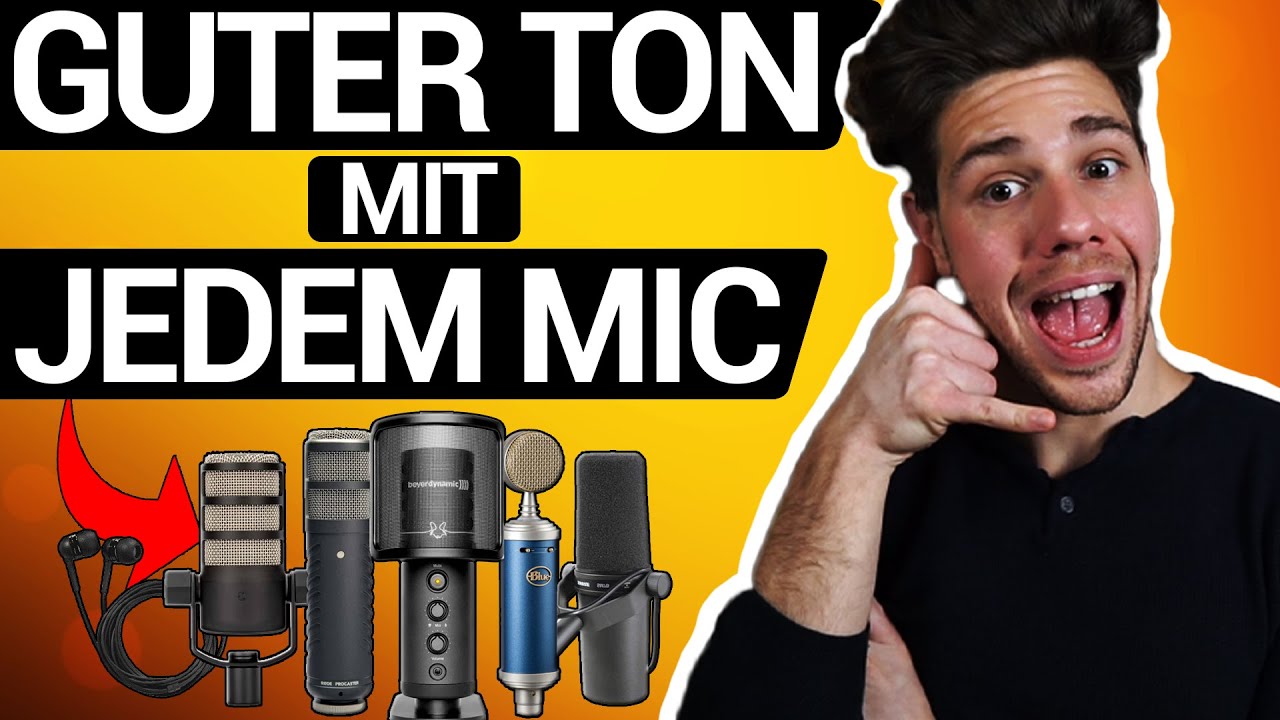 Mikrofonqualität verbessern und einstellen - Twitch Mikrofon einstellen für Streamlabs Obs und OBS