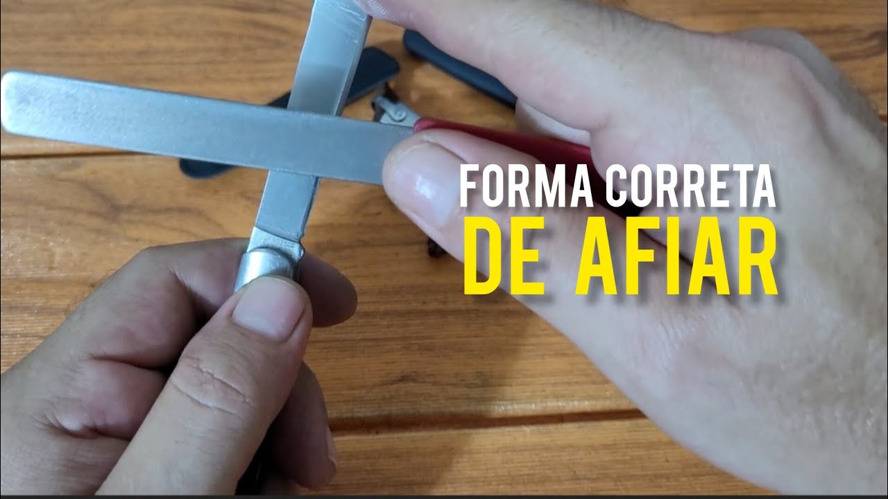 Forma certa de afiar o canivete?
