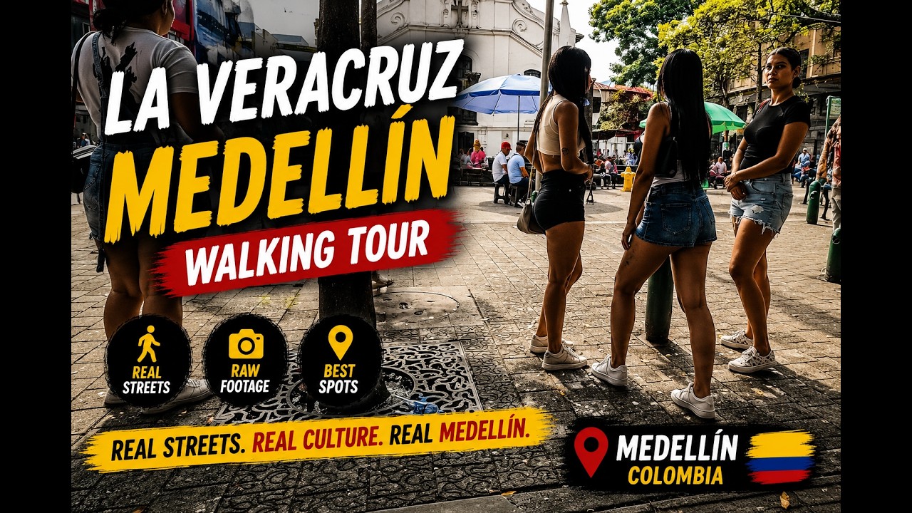 La Veracruz Medellin Colombia Walking Tour 📸
