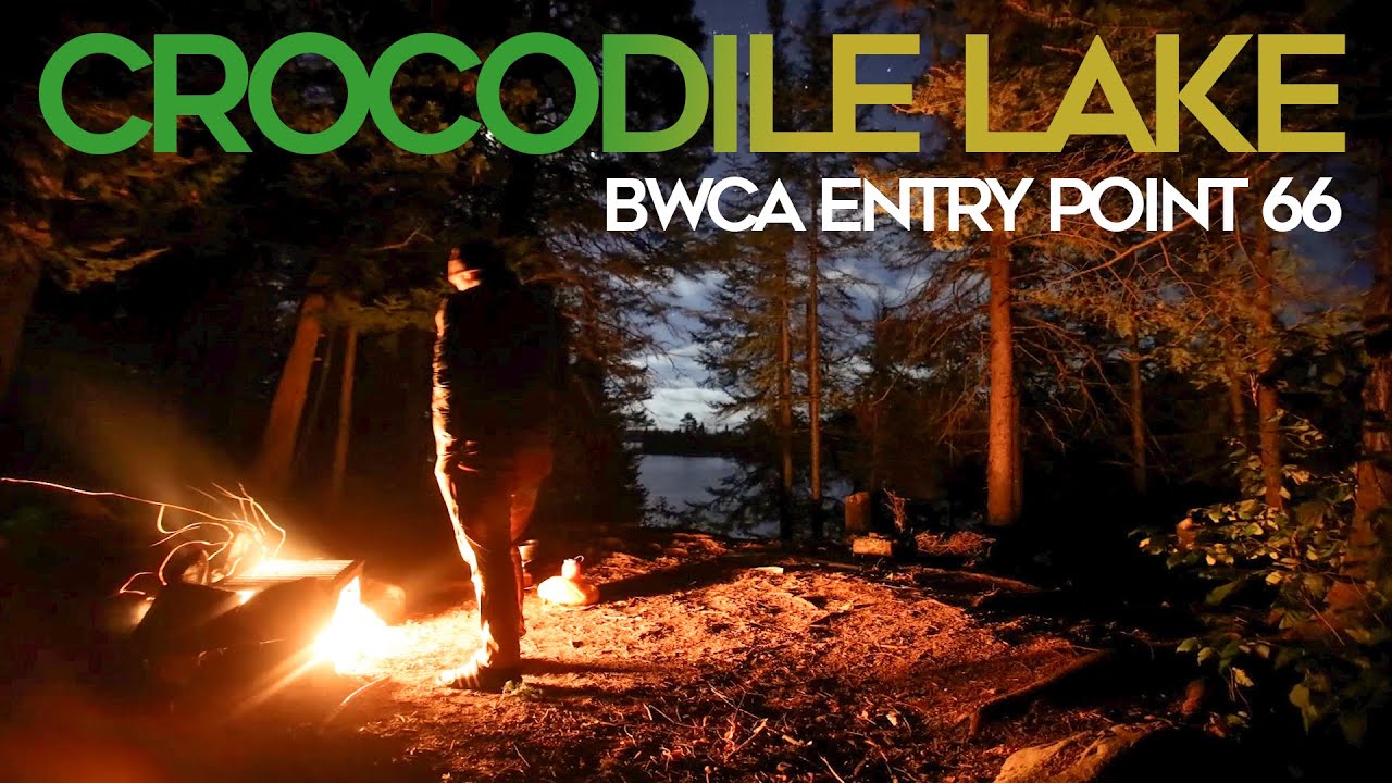 Crocodile Lake - BWCA EP 66 - Solo Canoe Trip into the Wild: Crocodile Lake Under the Moon