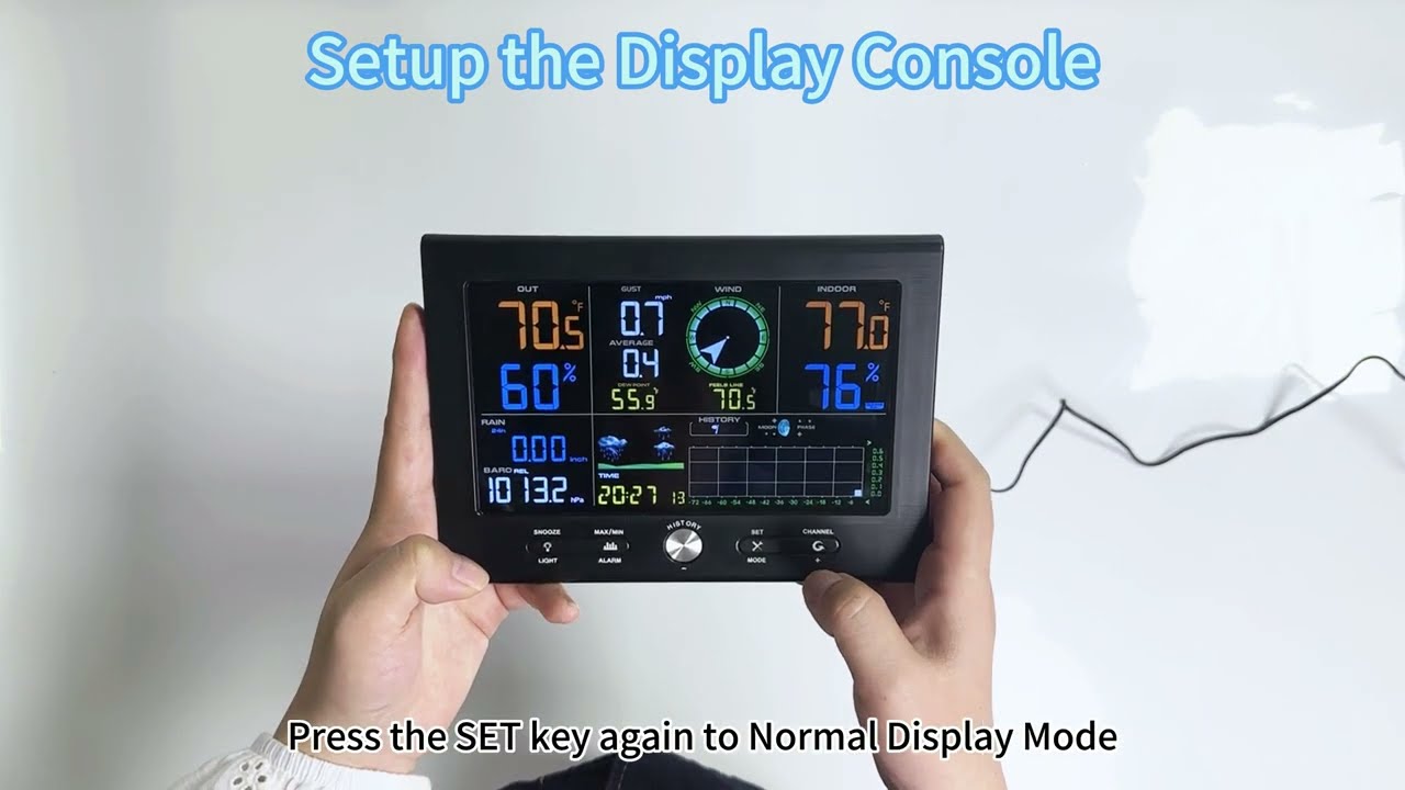 WS037B Weather Station Operation Video