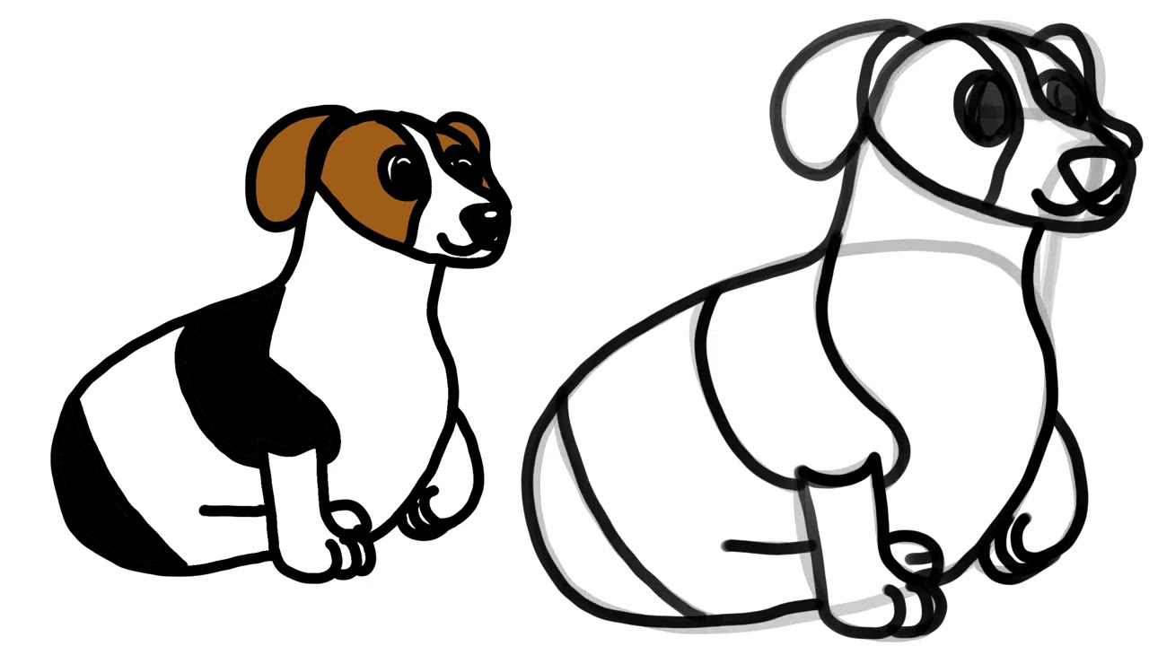 Adorable DIY Learn How to Draw My Cute Dog, Dikaia! Beagle-Jack Russell-Dachshund Mix🎨🐾 