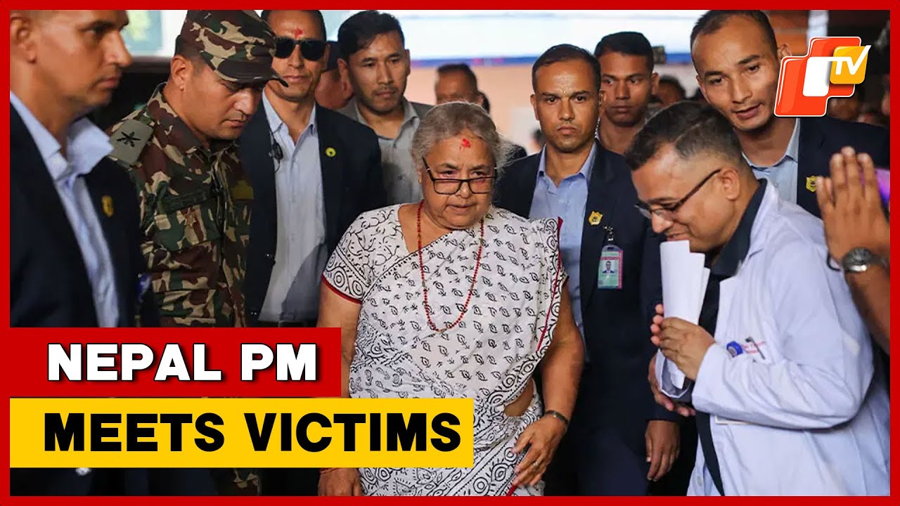 Nepal Interim PM Sushila Karki arrives at civil hospital, expected to meet violence victims
