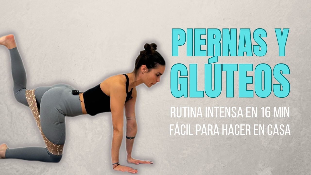 Rutina de GLÚTEOS corta e intensa 🔥. Para fortalecer y definir en tan solo 16 minutos.