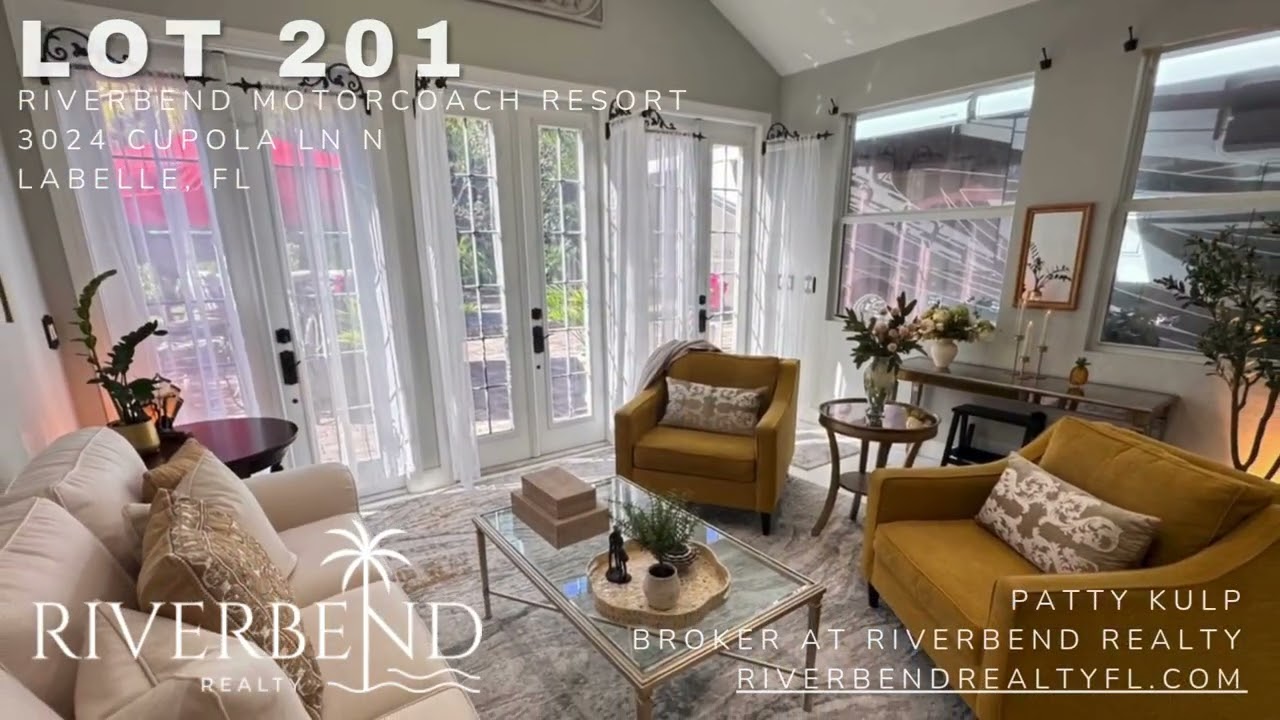 Class A Motorcoach Resort - Lot 201 RiverBend Motorcoach Resort - LaBelle, FL - For Sale $385,000