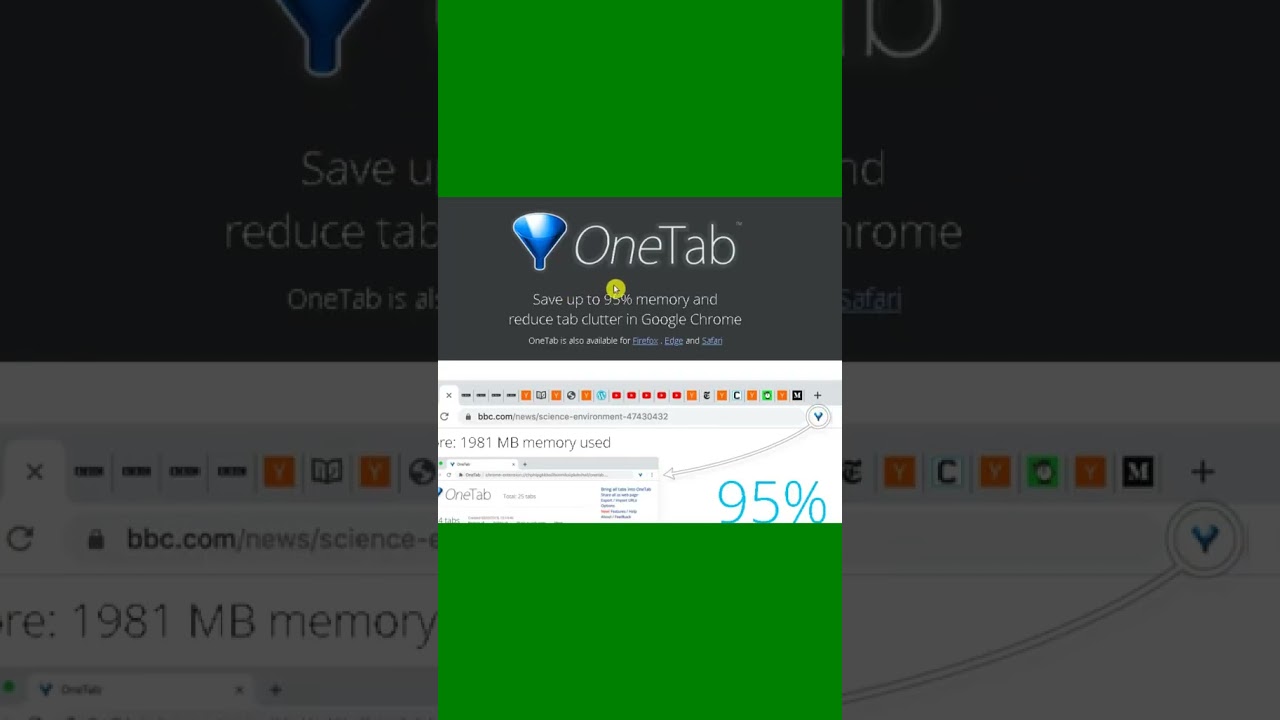 Best Browser Extension for Tab Management: OneTab Overview,Computer Tricks 18