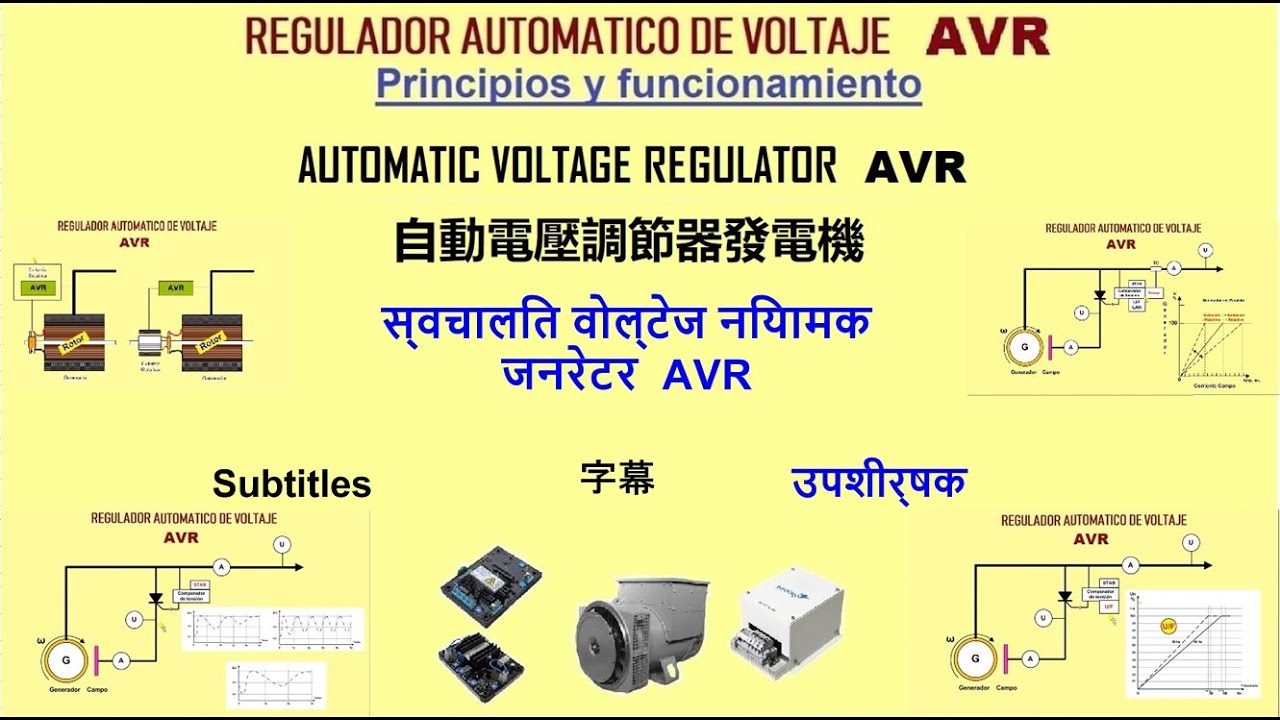 AVR  Regulador Automatico de Voltaje - Como Funcionan P1