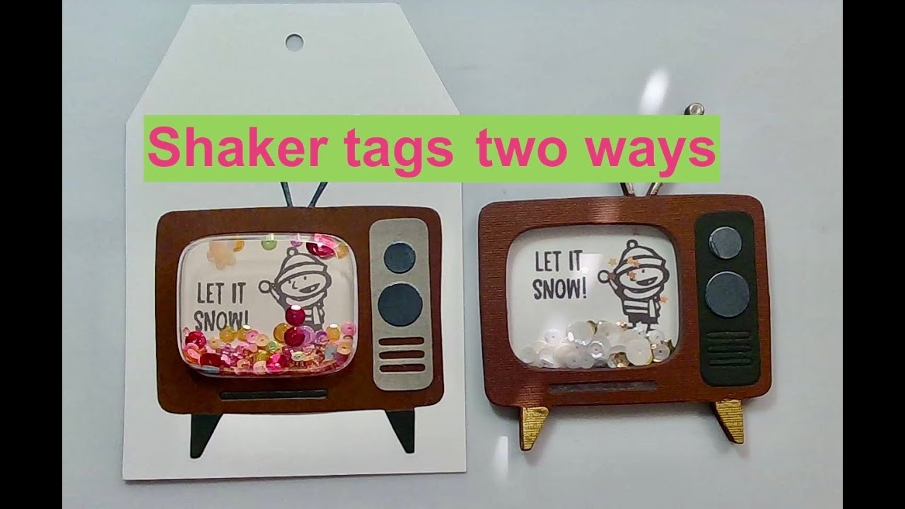 Making a Tim Holtz Retro TV shaker