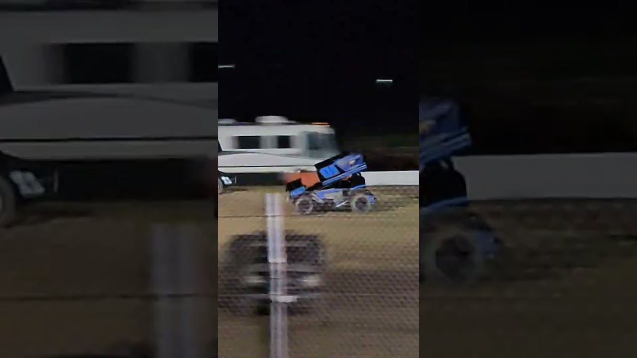 410 Sprint Car Pulls A Wheelie Attica Raceway Park 4/26/24