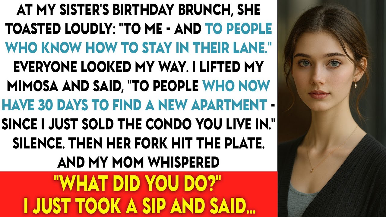 At My Sister’s Birthday Brunch, She Toasted Loudly: “To Me — And To People Who Know How To Stay In..