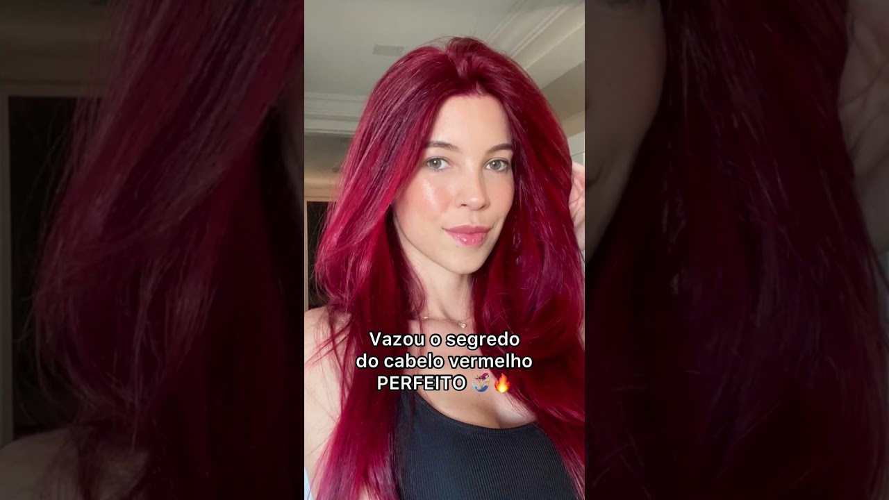 SEGREDO PARA UM CABELO VERMELHO PERFEITO! 🧜🏼&zwj;♀️❤️&zwj;🔥 M&aacute;scara Colorante Vermelha