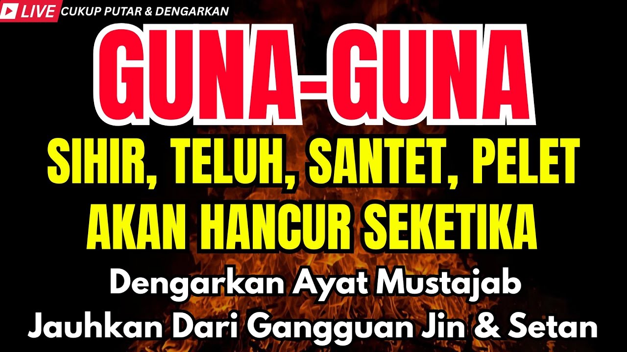 AYAT RUQYAH PENGUSIR JIN, PENAWAR SIHIR PALING DAHSYAT | PUTAR MALAM HARI