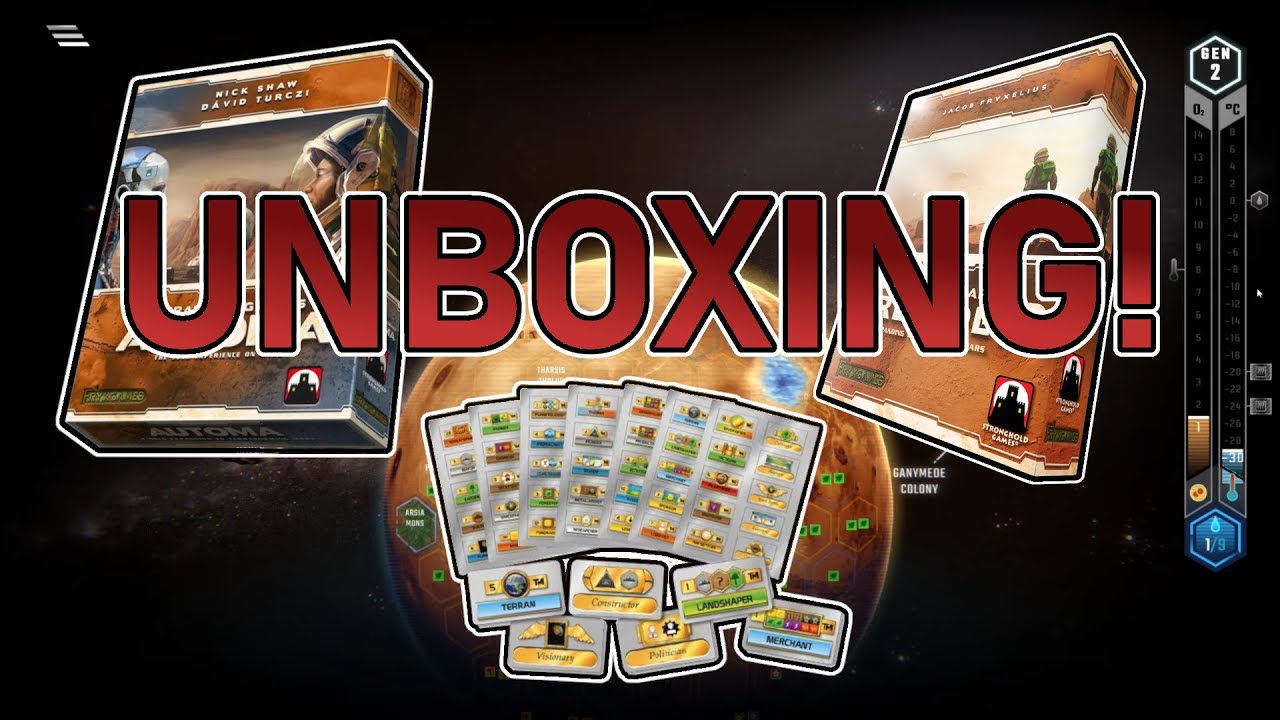 !NEW! Terraforming Mars Content - Prelude 2, Milestones and Awards, Automa Kickstarter Unboxing!