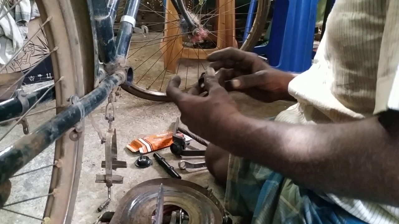 Bicycle center axle changing video in Tamil